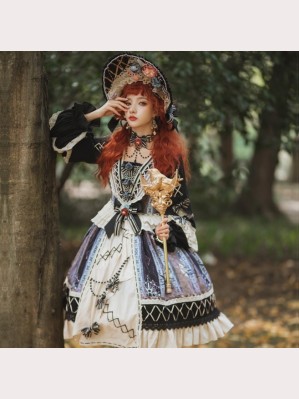 Finches In The Mirror Lolita Dress OP by YingLuoFu (SF88)